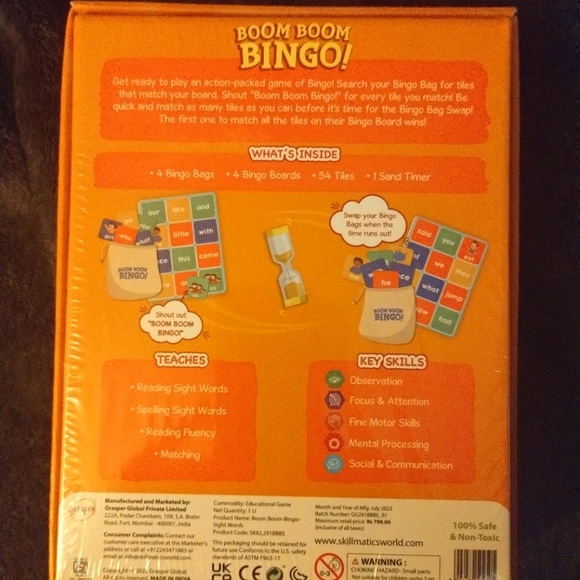 Boom Boom Bingo by Skillmatics brand new never been opened - Picture 2 of 2